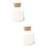 minkissy 2pcs Bottle for Manicure Gratitude Jar Clear Bottle with Lid Travel Bottles Polymer Clay Charms for Nails Blessings Jar Ceramic Favor Jars Ceramics for Manicure Bamboo