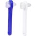 Buy Tovinanna 4-Piece Double-Headed Travel Toothbrush Set for Dentures | Pro Cleaning Tool for False Teeth | International Shipping Available - Buy Online on GoSupps.com