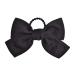 budiniao Large Hair Band Bow Knot Ornaments Multi-colored Snag Free Ponytail Holder for Bobby Pins Seamless Scrunchies for Girls Gift Black band