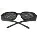 Pinhole Glasses for Eye Training | Black Mesh Glasses with Foldable Temples - Relaxation & Vision Improvement - Buy Online on GoSupps.com
