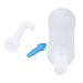 Mxzzand Nose Wash Bottle Transparent Portable 300ml Nasal Wash Bottle Professional Soothing Stream for Home for(Blue Nose with Five Holes)