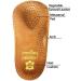 Pedag Holiday Orthotic Insoles 2-Pack - Thin Semi-Rigid Leather with Metatarsal Pad and Heel Cushion, Tan, US M11EU 44 - Buy Online on GoSupps.com