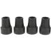 4 Pcs Walking Stick Canes Crutch Pads Rubber Heavy Duty Ferrule End Bottom Compatible with Elder or Disabled Present 19 Mm A