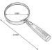 Magnifier Magnifying Glass Reading for The Elderly Portable High-Definition Handheld Magnifying Glass 90Mm Lens Lofty Ambition - Buy Online on GoSupps.com