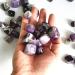 100g Natural Dream Amethyst Crystal Tumble Stone Crystal Cube for Decoration Chakra Reiki Balancing
