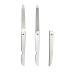 Lurrose 6pcs Foldable Stainless Steel Nail Files - Portable Double-sided Manicure Tools (Silver) - Buy Online on GoSupps.com