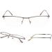 LUR Reading Glasses 3-Pack - Half-Rim Metal Readers in Gunmetal (1.5x Magnification) - Stylish & Durable for International Shipping - Buy Online on GoSupps.com