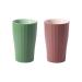 Awhale Mouthwash Toothbrush Cup  Bathroom Tumbler Cup  Unbreakable Bathroom Wash Cup  Soft and Easy Grip  Large Capacity 360ML(Green & Red Brown)