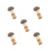 Set of Face Neck Nylon Barber Shaving Brush for Hair Beard Dust Cleaning Style 1 5 Set (Style 1)