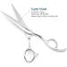 Kinsaro 6 Professional Hair Shears - Silvery Barber Scissors with Convex Edge 440C for Precision Hair Cutting - Buy Online on GoSupps.com