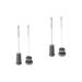 Homsfou 4 pieces brush cleaner water bottle brush baby bottles cleaning sponge brush cleaning brush for baby bottles sponge cleaning brush glass cup brush shoe brush rotate