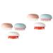 FOMIYES 6 STK Shampoo brush hair accessories hair accessories hairbrush cleaning tool shampoo-brush with a double usage purpose cleaning brush cleaning ridge head wash brush itching