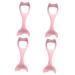 Housoutil 4pcs Eyelash Winged Comb Professional Tips Bowl Cosmetic Wear-resistant Protection Women Shape Up 15X5.7CMx4pcs Pinkx4pcs