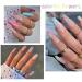 Colorful Flower Nail Art Stickers Decals - 3D Self-Adhesive Designs for Manicure - 30 Sheets - Buy Online on GoSupps.com