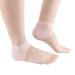 Chrome 2 pieces silicone feet care socks moisturizing gel heel thin socks with hole cracked foot skin care cover protectors Foot care products tool (color: pink)