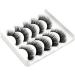 Vivis False Eyelashes 5 Pairs 3D Mink Natural Lashes Cross Fluffy Volume Hand-made Natural Dramatic Fake Eye Lash Black Soft for Various Makeups A19 - Buy Online on GoSupps.com
