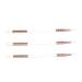 VINTORKY 3pcs Eye Shadow Brush Eyeshadow Eyebrow Brush Dual-headed Eyeshadow Brush Portable Eye Wooden Handle