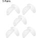 Buy 5x D Shape Silicone Eyeglass Nose Pads Non-Slip Soft Silicone Comfortable & Durable White Color for All Glasses - Buy Online on GoSupps.com