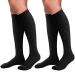 30-40mmHg Medical Graduated Compression Socks for Women&Men Circulation-Compression Stockings-Knee High Socks for Support Hiking Running 1-2 Pack Black Large-X-Large