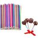 100PCS Cake Pop Sticks Paper Lollipop Sticks Cake Pop Sticks Lollipop Sticks for Lollipops Cake Pops Candies Chocolates Cookies (5.9inche Colorfur) 100pcs 5.9inche Colorfur