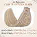 Buy 16 Ash Blonde Clip-in Hair Extensions - Real Remy Human Hair 7pcs Perfect for Mother's Day Seamless PU Clips - Buy Online on GoSupps.com