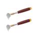Beavorty 2st body massage tab inserly back scratches stainless steel back scratchy portable back massager of telescopic back scratches wood tools manual man wooden