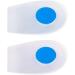 Liner Heel Cushion Pads - Silicone Shock Absorption Orthotic Inserts for Men | Breathable Achilles Treatment & Pain Relief | Clear Blue Size Small - Buy Online on GoSupps.com
