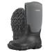 HISEA Men's Rain Boots Waterproof Insulated Rubber Boots with Steel Shank Neoprene Mud Boots Outdoor 11 Grey