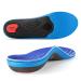 TOPSOLE (220+lbs) Standing All Day Heavy Duty Support Pain Relief Orthotics  Plantar Fasciitis High Arch Support Insoles for Men Women Metatarsalgia Flat Feet Feet Pain Men's 6-6.5 / Women's 8-8.5 To227-blue