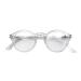 LONDON MOLE Eyewear | Graduate Reading Glasses | Round Glasses | Cool Readers | Designer Glasses | Mens/Womens Reading Glasses | Unisex | Spring Hinges | Transparent | magnification +1.5