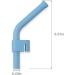 PandaEar Silicone Flexible Reusable Drinking Straws - 2 Pack | BPA Free, Soft Tips | Toddlers & Kids - Buy Online on GoSupps.com