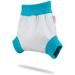 Petit Lulu Size M Diaper Wrap | Washable & Reusable Cloth Nappy | Made in Europe | Grey Turquoise - Buy Online on GoSupps.com