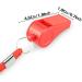 Fya Whistle Red Emergency Whistle 2PCS with Lanyard - Super Loud Plastic Whistle for Self-Defense, Lifeguard & Emergencies - Buy Online on GoSupps.com