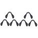 Healeved 6 pc glasses nose pads sunglasses glasses nose U-shaped screw-nose pads glasses set glasses saddlesteg nose glasses pad saddle universal bicycle glasses rubber