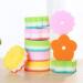 Sponges Scouring Pads 5pcs Flower Shape Sponge Brush Tableware Glass Wash Dishes Sponge Kitchen Home Christmas Cleaning Tool Random Color