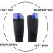 Soccer Shin Guard Sleeve with Pocket for Teens - Black | Compression Calf Support for Youth Soccer Players - Buy Online on GoSupps.com