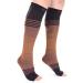 Doc Miller Premium Open Toe Compression Socks Dress Series - 20-30mmHg, Women's Toeless Compression Socks - Black/Brown/Tan, Medium - 1 Pair - Buy Online on GoSupps.com