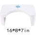 Folding Squatting Toilet Stool - White | Splicable Bathroom Potty Step Stool - Buy Online on GoSupps.com
