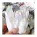 Natural raw Rock Stone Quartz Aura White Crystal Cluster for Home Decoration 250-320g 1pc