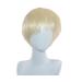 Premium Short Straight Men's Wig - Platinum Blonde 18 cm | International Shipping Available - Buy Online on GoSupps.com