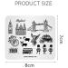 Alexnailart Nail Art Stamping Plate Travel The UK Guard Image Plate Nail Art Tools (TR004) - Buy Online on GoSupps.com
