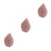 Fomiyes 3 pieces of bathing brush hairbrush made of silicone hair gripper scalp massage brush body brush made of silicone hair scalp shampoo scrubber birthday present pink cosmetics pebbles