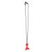 Baby Teether Silicone Fishtail Shape Teether Baby Chew Pendant Necklace Teething Stick(Red)