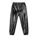 JEEYJOO Kids Girls Hip Hop Street Dance Pant Legging Sparkle Metallic Jazz Stage Performance Sweatpant Costume Black 8