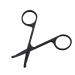 Minkissy 1stk facial hair nasal hair nasal hair scissors made of stainless steel nasal and ear hair cutter pedicure with cuticles made of stainless steel nasal hair cutter man eyebrow trimmer cosmetics