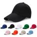 Edoneery Unisex Toddler Kids Plain Cotton Adjustable Low Profile Baseball Cap Hat(A1009) Black