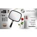 Snowflakes Hand Mirror Large and Comfy Handheld Mirror with Handle for Salon .(Black) - Buy Online on GoSupps.com