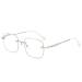 ZUKKY Blue Light Reading Glasses for Women Rimless Computer Reading Glasses Gold/Silver Powder Large Metal Frame Readers AM24