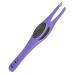 Cocos Eyebrow Tweezers for Women & Men - Tweezers Precision Engineered from Medical Grade Stainless Steel - Fine & Ingrown Hair Tweezers, Non Slip, Sharp & Slanted for A Perfect Grip, 1 Pack Purple (1 pack)