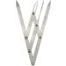 Golden Mean Calipers Stainless Steel Eyebrow Microblading Ruler - Symmetrical Three-Point Balance Tool for Makeup Ratio and Fibonacci Gauge - Buy Online on GoSupps.com